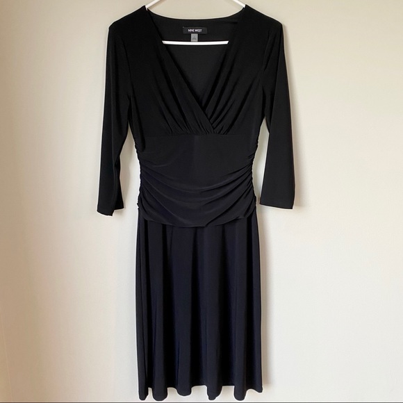 Nine West Women's Ruched-Waist Madelyn Dress | 4 - Picture 3 of 7